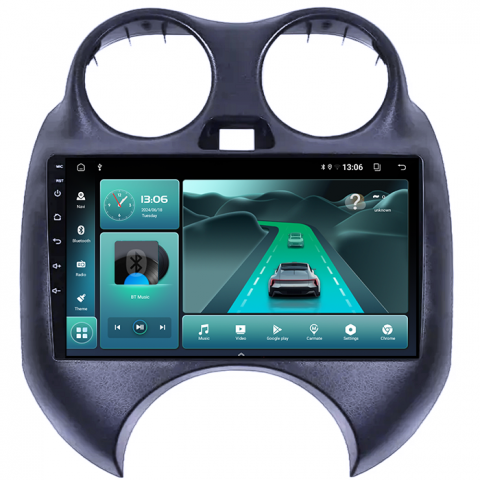 (Resigilata) Navigatie dedicata Nissan March 2010-2013 & Micra 2010-2015 , 2GB RAM 32GB ROM, Quad Core, Display 9" IPS Full HD, Carplay, Android 13, Bluetooth, Magazin Play, Suport camere AHD [7]