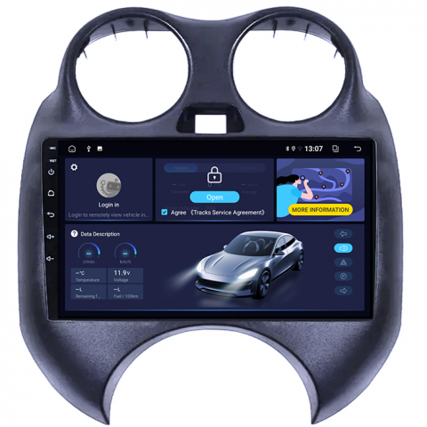 (Resigilata) Navigatie dedicata Nissan March 2010-2013 & Micra 2010-2015 , 2GB RAM 32GB ROM, Quad Core, Display 9" IPS Full HD, Carplay, Android 13, Bluetooth, Magazin Play, Suport camere AHD [10]