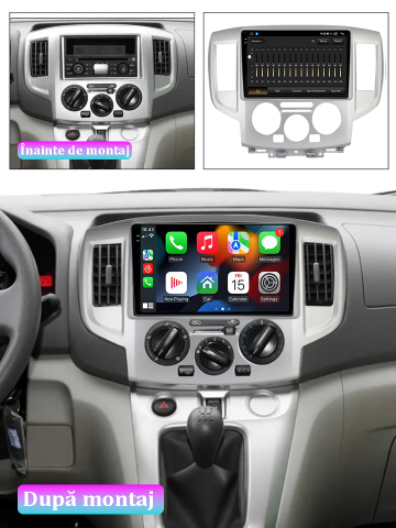 Navigatie dedicata Nissan NV200 2011-2018, 12GB RAM 256GB ROM, Android 13, Rezolutie 2K, Display QLED, 9", DSP, Carplay, Android Auto, Internet, Youtube, Waze, Wi Fi, USB [4]