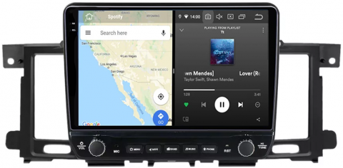 Navigatie dedicata Nissan Patrol 2012-2018, 12GB RAM 256GB ROM, Android 13, Rezolutie 2K, Display QLED, 9", DSP, Carplay, Android Auto, Internet, Youtube, Waze, Wi Fi, USB [4]
