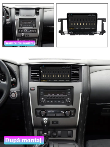 Navigatie dedicata Nissan Patrol 2012-2018, 12GB RAM 256GB ROM, Android 13, Rezolutie 2K, Display QLED, 9", DSP, Carplay, Android Auto, Internet, Youtube, Waze, Wi Fi, USB [1]