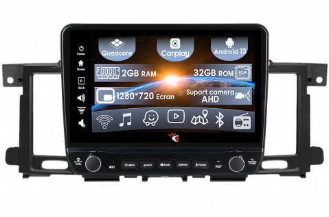 Patrol 2010 - 2020 - Navigatie dedicata Patrol 2010 - 2020 cu butoane rotative model 2024, 9 Inch, 2GB RAM 32GB ROM, Quadcore, Android 13, WiFi, Bluetooth, Magazin Play