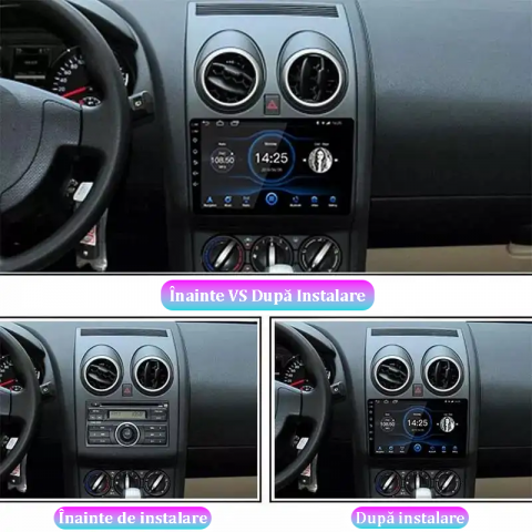 Navigatie dedicata Nissan Qashqai 2006-2013, 4GB RAM 64GB ROM, Octacore, Android 13, Display QLED 9", DSP, Carplay, Android Auto, Internet, Youtube, Waze, WIFI, Bluetooth [3]
