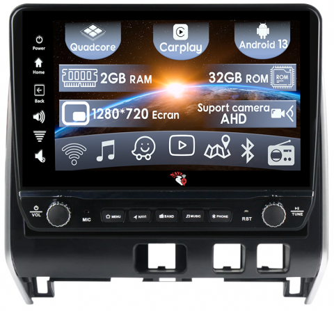 Serena 2016-2018 - Navigatie dedicata Serena 2016-2018 cu butoane rotative model 2024, 10 Inch, 2GB RAM 32GB ROM, Quadcore, Android 13, WiFi, Bluetooth, Magazin Play