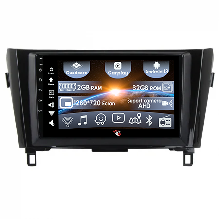 X-Trail 2014-2021 - (Resigilata) Navigatie dedicata Nissan Qashqai, X-Trail 2013-2016, 2GB RAM 32GB ROM, Quad Core, Display 10.25" IPS Full HD, Carplay, Android 13, Bluetooth, Magazin Play, Suport camere AHD