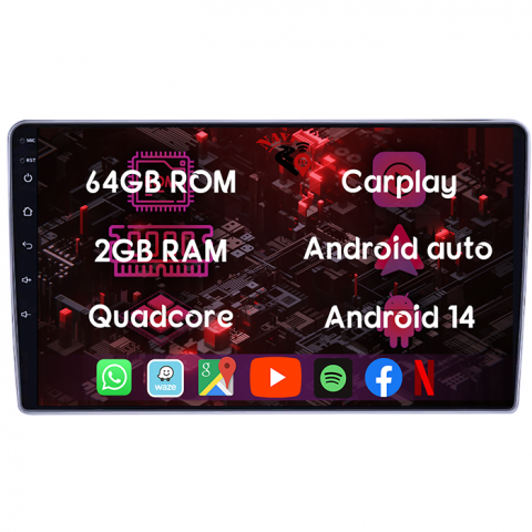 (Resigilata) Navigatie dedicata Nissan X-Trail 2000-2007, 2GB RAM 32GB ROM, Quad Core, Display 10" IPS Full HD, Carplay, Android 13, Bluetooth, Magazin Play, Suport camere AHD [10]