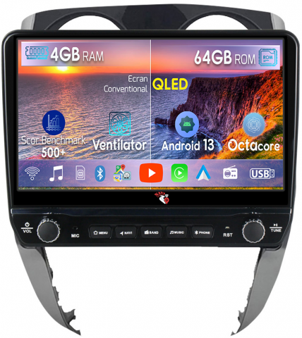 Note 2012-2019 - Navigatie dedicata Note 2012-2019 cu butoane rotative model 2024, 4 GB RAM 64 ROM, Quadcore, Android 13, Display QLED, 9", DSP, Carplay, Android Auto, Internet, Youtube , Waze ,
