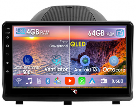 Opel - Navigatie dedicata Opel Antara 2008-2013, 4GB RAM 64GB ROM, Octacore, Android 13, Display QLED 9", DSP, Carplay, Android Auto, Internet, Youtube, Waze, WIFI, Bluetooth