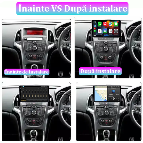 Navigatie dedicata Opel Astra J 2009-2015, 12GB RAM 256GB ROM, Android 13, Rezolutie 2K, Display QLED, 9", DSP, Carplay, Android Auto, Internet, Youtube, Waze, Wi Fi, USB [4]