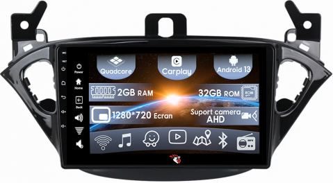 Opel - (Resigilata) Navigatie dedicata Opel Corsa 2014-2019, 2GB RAM 32GB ROM, Quad Core, Display 9" IPS Full HD, Carplay, Android 13, Bluetooth, Magazin Play, Suport camere AHD