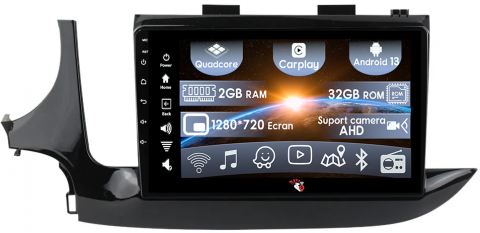 Navigatii 2GB RAM - (Resigilata) Navigatie dedicata Opel Mokka 2016-2018, 2GB RAM 32GB ROM, Quad Core, Display 9" IPS Full HD, Carplay, Android 13, Bluetooth, Magazin Play, Suport camere AHD