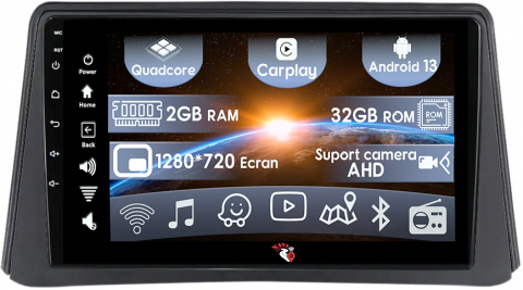 Opel - (Resigilata) Navigatie dedicata Opel Mokka Buick Encore 2013-2015, 2GB RAM 32GB ROM, Quad Core, Display 9" IPS Full HD, Carplay, Android 13, Bluetooth, Magazin Play, Suport camere AHD