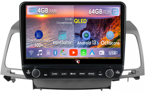 Opirus 2007-2008 - Navigatie dedicata Opirus 2007-2008 cu butoane rotative model 2024, 4 GB RAM 64 ROM, Quadcore, Android 13, Display QLED, 9", DSP, Carplay, Android Auto, Internet, Youtube , Waze , WI-FI