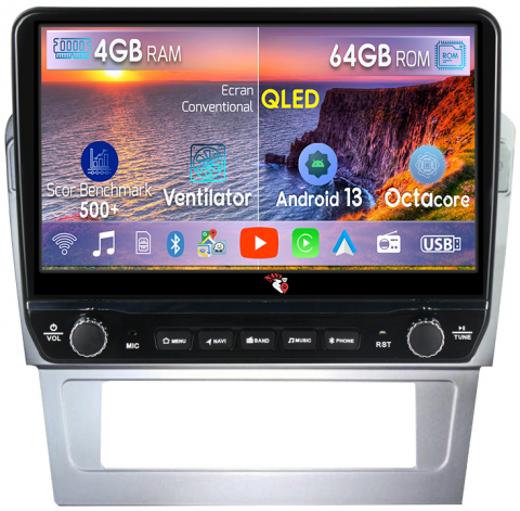 Volkswagen - Navigatie dedicata Passat B7 cu butoane rotative model 2024, 4 GB RAM 64 ROM, Quadcore, Android 13, Display QLED, 9", DSP, Carplay, Android Auto, Internet, Youtube , Waze , WI-FI