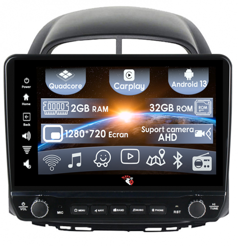 Toyota Passo Daihatsu Boon Sirion Subaru Justy Perodua Myvi - Navigatie dedicata Passo Daihatsu Boon Sirion Subaru Justy Perodua Myvi cu butoane rotative model 2024, 9 Inch, 2GB RAM 32GB ROM, Quadcore, Android 13, WiFi, Bluetooth, Magazin Play