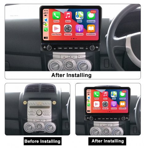 Navigatie dedicata Passo Daihatsu Boon Sirion Subaru Justy Perodua Myvi cu butoane rotative model 2024, 9 Inch, 2GB RAM 32GB ROM, Quadcore, Android 13, WiFi, Bluetooth, Magazin Play [4]