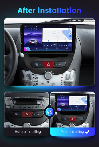 (Resigilata) Navigatie dedicata Peugeot 107 2009-2015, 2GB RAM 32GB ROM, Quad Core, Display 10" IPS Full HD, Carplay, Android 13, Bluetooth, Magazin Play, Suport camere AHD [3]