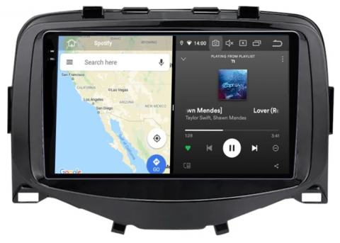 Navigatie dedicata Peugeot 108 2016, 12GB RAM 256GB ROM, Android 13, Rezolutie 2K, Display QLED, 9", DSP, Carplay, Android Auto, Internet, Youtube, Waze, Wi Fi, USB [1]