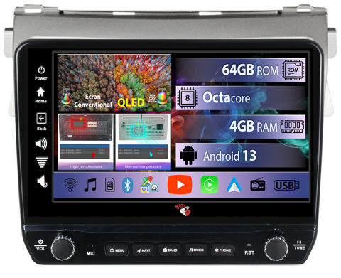Vios 2007-2012 - Navigatie dedicata Vios 2007-2012 cu butoane rotative model 2024, 4GB RAM 64GB ROM, Quadcore, Android 13, Display QLED 9", DSP, Carplay, Android Auto, Internet, Youtube, Waze, WIFI, B