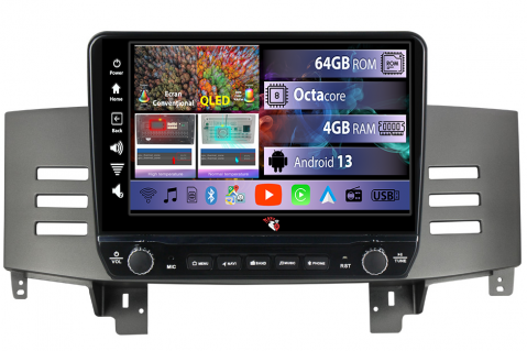 Mark 2004 - 2009 - Navigatie dedicata Mark 2004-2009 cu butoane rotative model 2024, 4GB RAM 64GB ROM, Quadcore, Android 13, Display QLED 9", DSP, Carplay, Android Auto, Internet, Youtube, Waze, WIFI, B