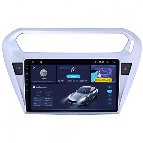 (Resigilata) Navigatie Peugeot 301 2013-2016, C-Elysee 2012+, 2GB RAM 32GB ROM, Quad Core, Display 9" IPS Full HD, Carplay, Android 13, Bluetooth, Magazin Play, Suport camere AHD [1]