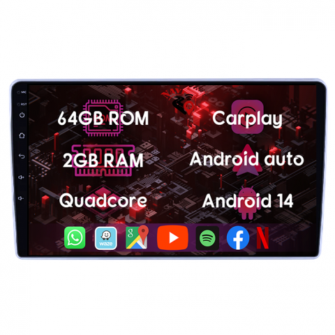 (Resigilata) Navigatie dedicata Peugeot 307 2001-2008, 2GB RAM 32GB ROM, Android 13, Display 9" Full HD, Internet ,Aplicatii , Waze , WI-FI , USB , Bluetooth , Mirrorlink, Suport camere Full AHD [8]