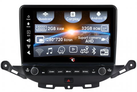 Opel - Navigatie dedicata Astra K 2016-2020, Buick VERANO cu butoane rotative model 2024, 9 Inch, 2GB RAM 32GB ROM, Quadcore, Android 13, WiFi, Bluetooth, Magazin Play