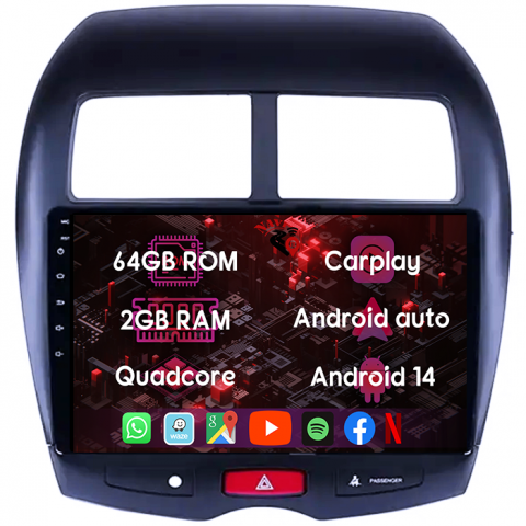 (Resigilata) Navigatie dedicata Peugeot 4008, 2GB RAM 32GB ROM, Quad Core, Display 9" IPS Full HD, Carplay, Android 13, Bluetooth, Magazin Play, Suport camere AHD [7]