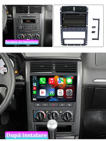 Navigatie dedicata Peugeot 405 2010-2019, 12GB RAM 256GB ROM, Android 13, Rezolutie 2K, Display QLED, 9", DSP, Carplay, Android Auto, Internet, Youtube, Waze, Wi Fi, USB [4]