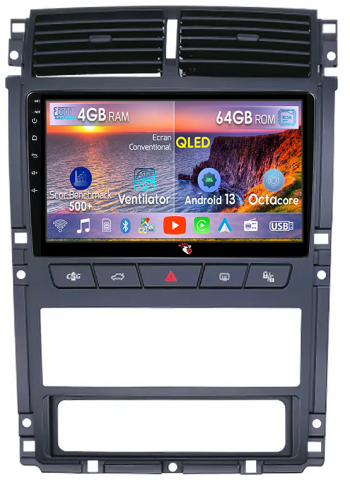 405 2010-2019 - Navigatie dedicata Peugeot 405 2010-2019, 4GB RAM 64GB ROM, Octacore, Android 13, Display QLED 9", DSP, Carplay, Android Auto, Internet, Youtube, Waze, WIFI, Bluetooth
