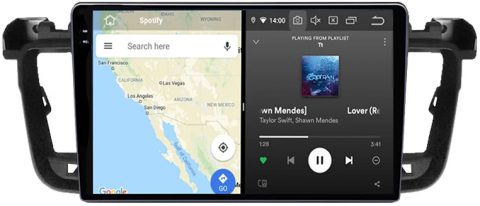 Navigatie dedicata Peugeot 508, 12GB RAM 256GB ROM, Android 13, Rezolutie 2K, Display QLED, 9", DSP, Carplay, Android Auto, Internet, Youtube, Waze, Wi Fi, USB [3]