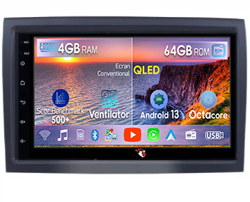 Citroen - Navigatie dedicata Peugeot Boxer, Fiat Ducado, Movano, 4GB RAM 32GB ROM, Octacore, Android 13, Display QLED 7", DSP, Carplay, Android Auto, Internet, Youtube, Waze, WIFI, Bluetooth