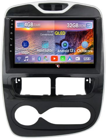 Renault Clio 2017-2019 - Navigatie dedicata Renault Clio 2017-2019, 10 inch, 4 GB RAM 32GB ROM, Android 13, QLED 1K, Aplicatii, Mirrorlink, Bluetooth