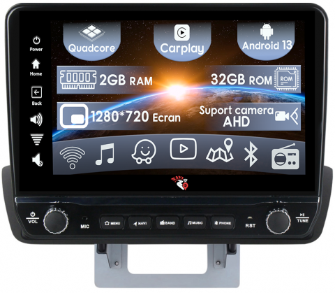 BT50 2012-2018 - Navigatie dedicata BT50 2012-2018 cu butoane rotative model 2024, 9 Inch, 2GB RAM 32GB ROM, Quadcore, Android 13, WiFi, Bluetooth, Magazin Play