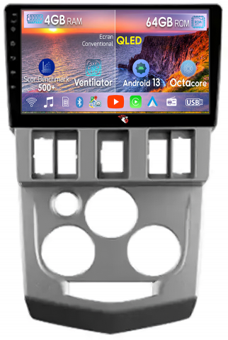 Dacia - Navigatie dedicata Renault&Dacia  2004-2009, 4GB RAM 64GB ROM, Octacore, Android 13, Display QLED 9", DSP, Carplay, Android Auto, Internet, Youtube, Waze, WIFI, Bluetooth