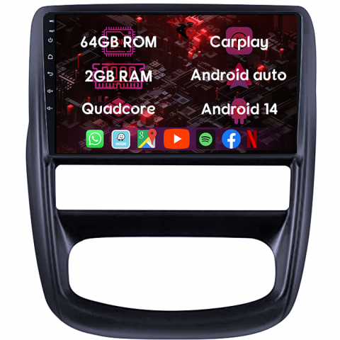 (Resigilata) Navigatie dedicata Renault Duster 2010-2015, 2GB RAM 32GB ROM, Quad Core, Display 9" IPS Full HD, Carplay, Android 13, Bluetooth, Magazin Play, Suport camere AHD [5]