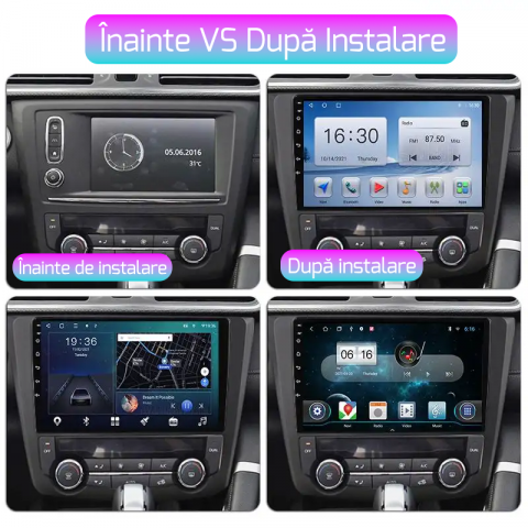 Navigatie dedicata Renault Kadjar 2015-2017, 4GB RAM 32GB ROM, Octacore, Android 14, Display QLED 1K 9", DSP, Carplay&Android Auto, SIM 4G, Bluetooth, Ventilator Activ [3]