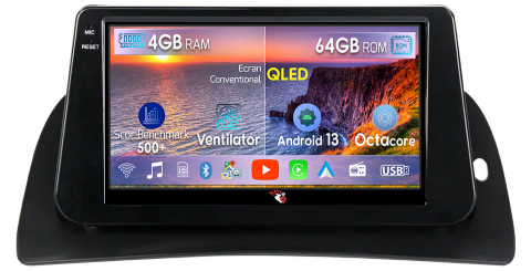 Kangoo 2015-2018 - Navigatie dedicata Renault Kangoo 2015-2018, 4GB RAM 64GB ROM, Octacore, Android 13, Display QLED 9", DSP, Carplay, Android Auto, Internet, Youtube, Waze, WIFI, Bluetooth