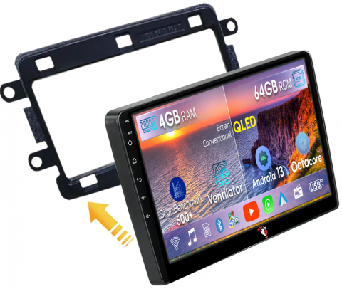 Sandero Dacia Duster Captur Lada Xray - Navigatie dedicata Renault Sandero Dacia Duster Captur Lada Xray, 4GB RAM 64GB ROM, Octacore, Android 13, Display QLED 9", DSP, Carplay, Android Auto, Internet, Youtube, Waze, WIFI, B