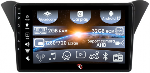 Hyundai - (Resigilata) Navigatie dedicata Rohens Coupe 2012 , 2GB RAM 32GB ROM, Quad Core, Display 9" IPS Full HD, Carplay, Android 13, Bluetooth, Magazin Play, Suport camere AHD