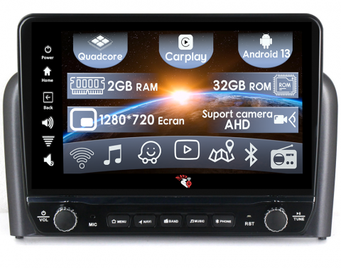 Volvo - Navigatie dedicata S80 1998-2006 cu butoane rotative model 2024, 9 Inch, 2GB RAM 32GB ROM, Quadcore, Android 13, WiFi, Bluetooth, Magazin Play