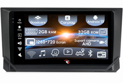 Seat - (Resigilata) Navigatie dedicata Seat Ibiza 2017-2020, 2GB RAM 32GB ROM, Quad Core, Display 9" IPS Full HD, Carplay, Android 13, Bluetooth, Magazin Play, Suport camere AHD