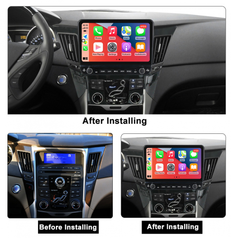 Navigatie dedicata Sonata 2009-2014 cu butoane rotative model 2024, 9 Inch, 2GB RAM 32GB ROM, Quadcore, Android 13, WiFi, Bluetooth, Magazin Play [5]