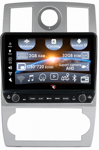 CHRYSLER - Navigatie dedicata Chrysler 300C 2004-2011 cu butoane rotative model 2024, 9 Inch, 2GB RAM 32GB ROM, Quadcore, Android 13, WiFi, Bluetooth, Magazin Play