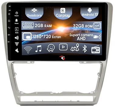 Skoda - (Resigilata) Navigatie dedicata Skoda Octavia 2004-2013, 2GB RAM 32GB ROM, Quad Core, Display 10" IPS Full HD, Carplay, Android 13, Bluetooth, Magazin Play, Suport camere AHD