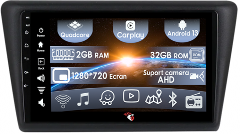 Seat - (Resigilata) Navigatie dedicata Skoda Rapid 2013-2017, 2GB RAM 32GB ROM, Quad Core, Display 9" IPS Full HD, Carplay, Android 13, Bluetooth, Magazin Play, Suport camere AHD