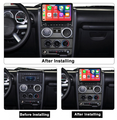 Navigatie dedicata Wrangler Rubicon 2008-2010 cu butoane rotative model 2024, 9 Inch, 2GB RAM 32GB ROM, Quadcore, Android 13, WiFi, Bluetooth, Magazin Play [8]