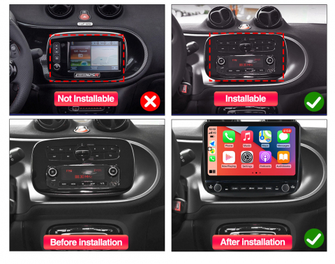 Navigatie dedicata Smart 2014-2020 cu butoane rotative model 2024, 10 Inch, 2GB RAM 32GB ROM, Quadcore, Android 13, WiFi, Bluetooth, Magazin Play [4]