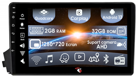 SsangYong - (Resigilata) Navigatie dedicata Ssangyong Kyron 2005-2011, 2GB RAM 32GB ROM, Quad Core, Display 9" IPS Full HD, Carplay, Android 13, Bluetooth, Magazin Play, Suport camere AHD