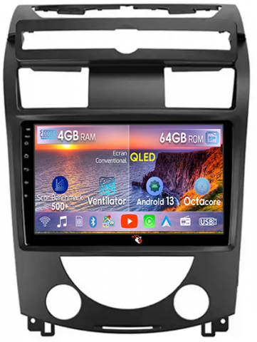 SsangYong - Navigatie dedicata SsangYong Rexton 2006-2012, 4GB RAM 64GB ROM, Octacore, Android 13, Display QLED 10", DSP, Carplay, Android Auto, Internet, Youtube, Waze, WIFI, Bluetooth